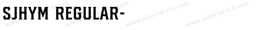 SJhym Regular字体转换